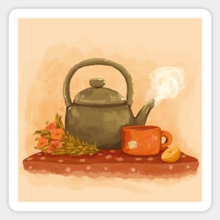 Cosy Tea Time - Still Life Sticker